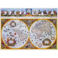 Nova Terrarum Antique Map 750 Piece Wood Jigsaw Puzzle Wooden City