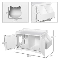 Cat Litter Box Nightstand End Table Enclosure - BIG FRENCHIES