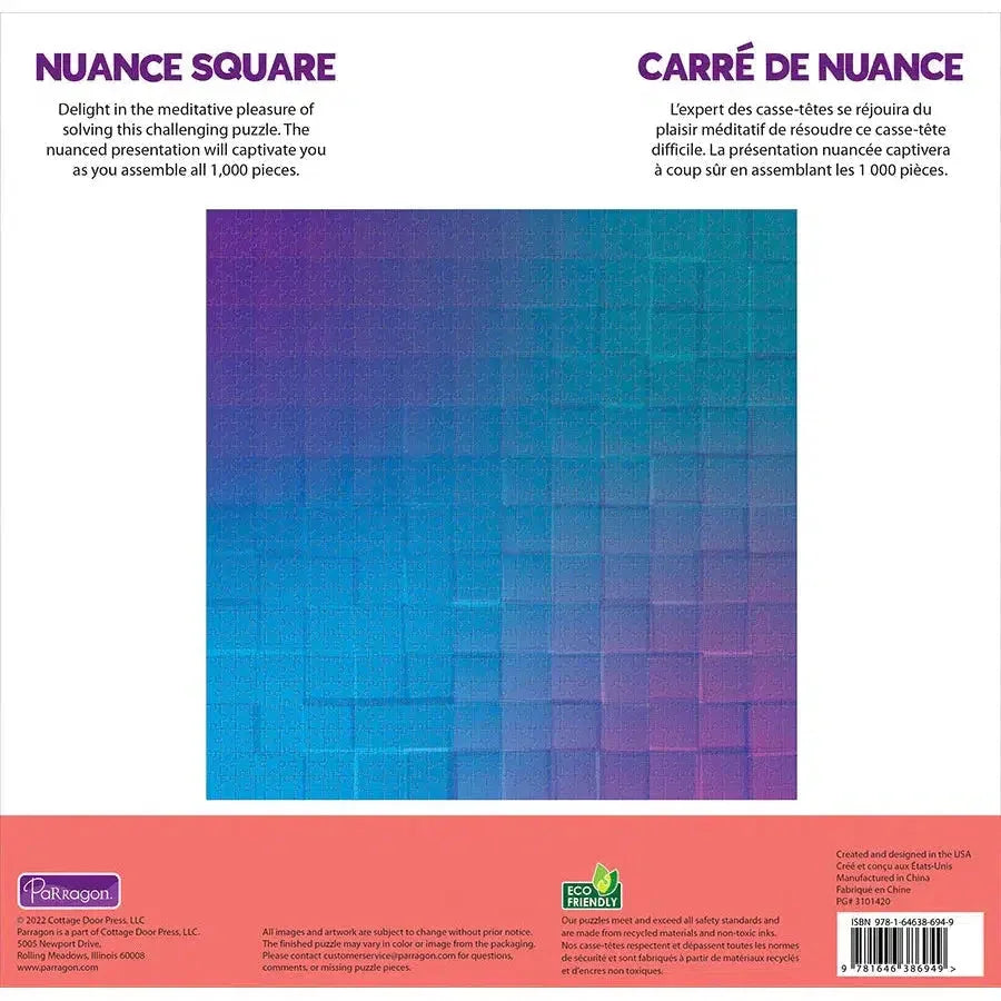 Nuance Square 1000 Piece Jigsaw Puzzle Parragon - BIG FRENCHIES