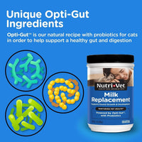 Nutri-Vet Kitten Milk Replacer Powder 12oz – Probiotic Formula Made in USA