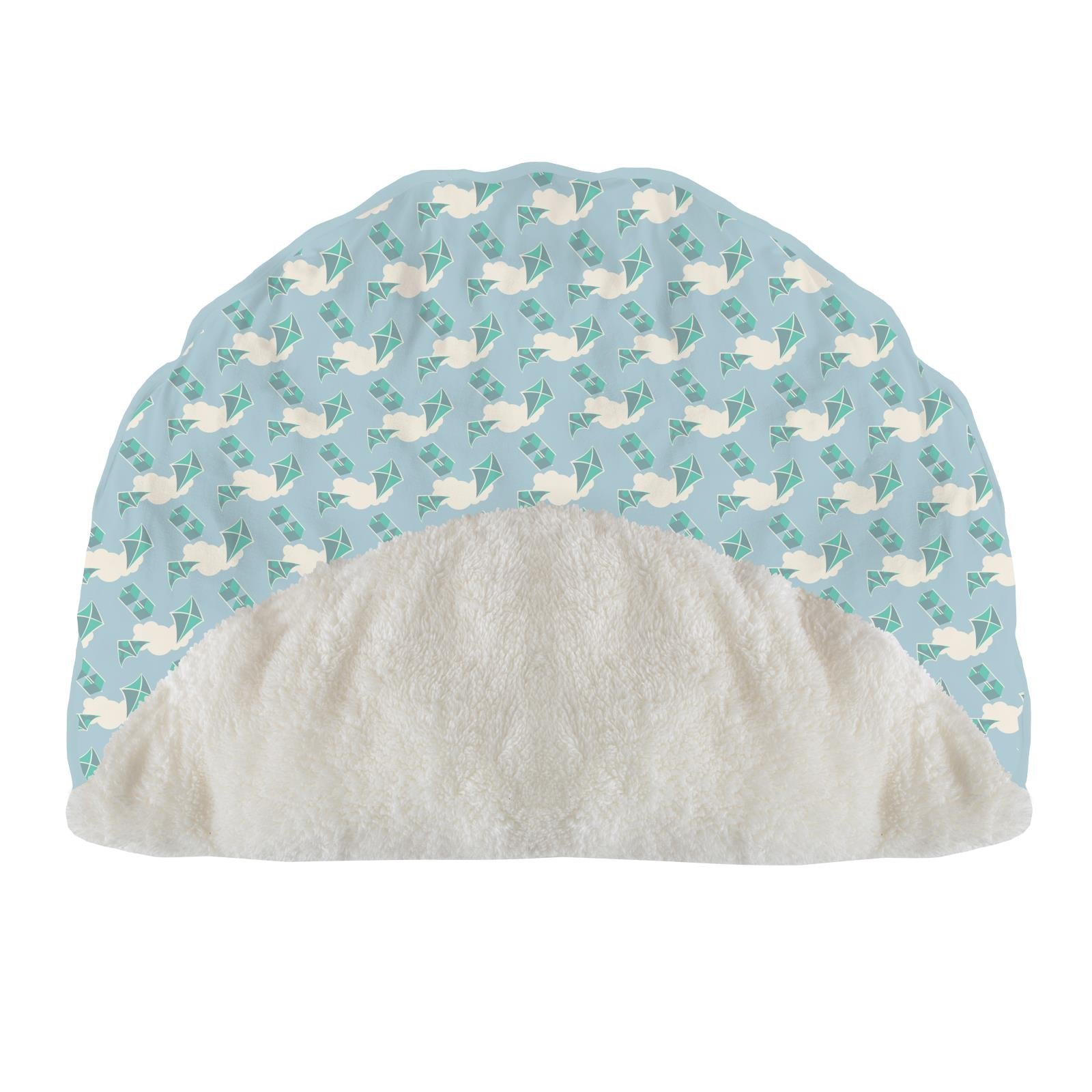 Print Sherpa-Lined Fluffle Playmat in Windy Day Kites