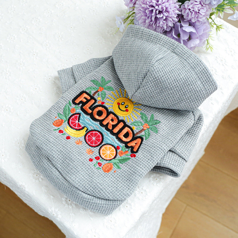 Florida Sunshine Dog Hoodie-Pet Apparel-BIG FRENCHIES-Jane's Pet Boutique