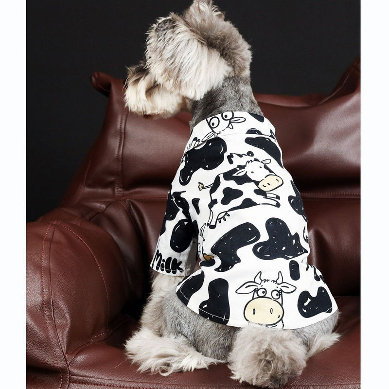 Moo-Cute Cow Shirt For Dog Pet-Pet Apparel-BIG FRENCHIES-Jane's Pet Boutique