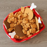 Milou & Lumi Pet Snuffle Mat Treat Hiding Toy - Fried Chicken
