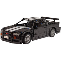 R34 Sports Car Remote Control Building Block Toy