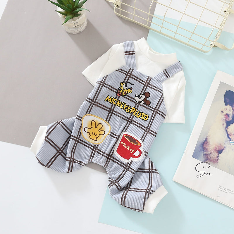 Dog pajamas Mickey-Pet Apparel-BIG FRENCHIES-Jane's Pet Boutique