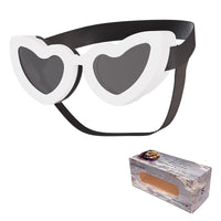 Heart Shaped Pet Sunglasses Adjustable Dog Goggles Cute Fashion Glasses for Small Dogs Cats UV Protection