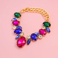 Dog Necklace Gem – Adjustable Gold Chain