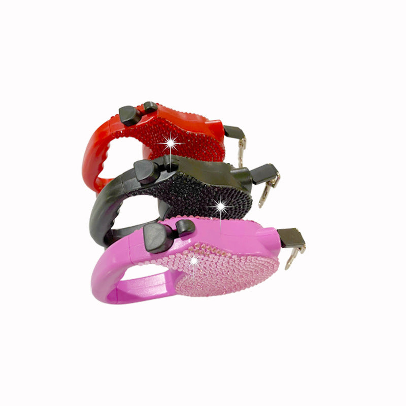Bling Retractable Dog Leash – 16.4 feet Sparkly Crystal Lead