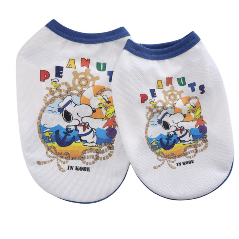 Dog T-shirt sailor Snoopy-Pet Apparel-BIG FRENCHIES-Jane's Pet Boutique