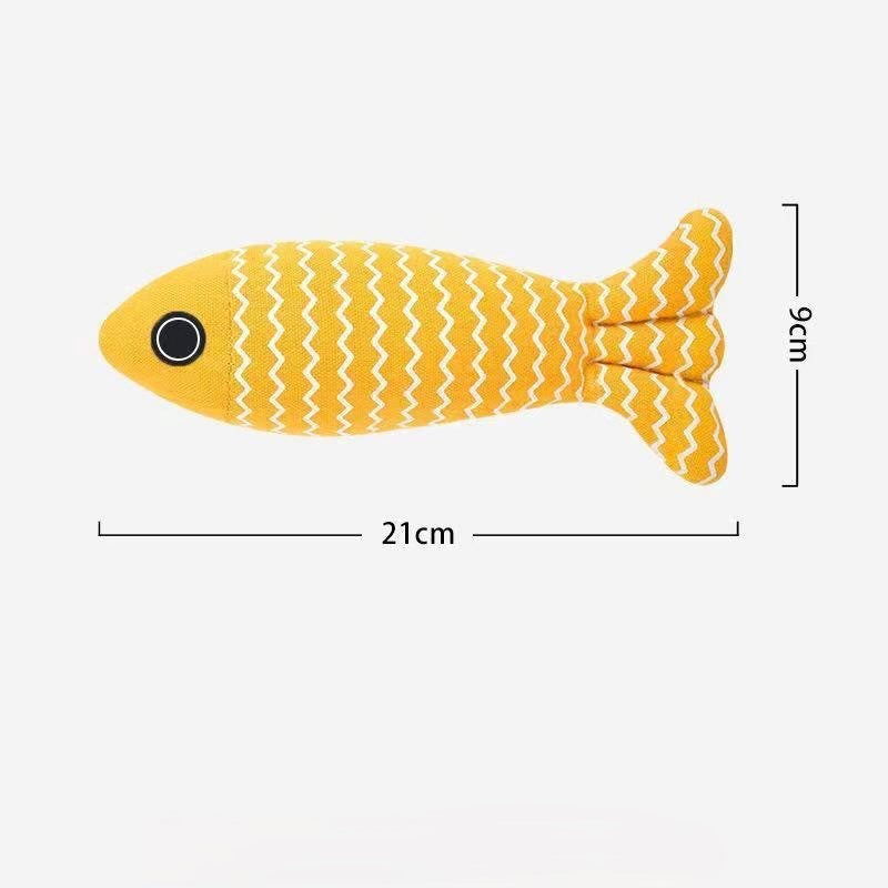 Catnip Fish Chew Toy for Cats-Pet Toys-BIG FRENCHIES-Jane's Pet Boutique