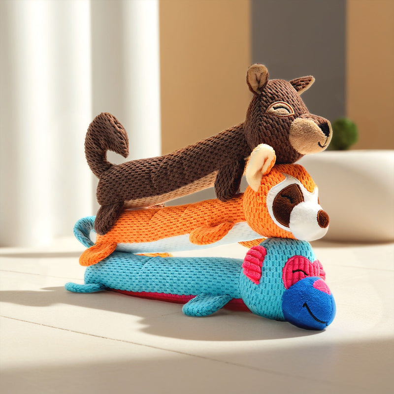 Cute Animal Plush Dog Toy – Squeaky Chew Toy for Puppies & Small Dogs-Pet Toys-BIG FRENCHIES-Jane's Pet Boutique