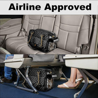 Pet Carrier – Quilted PU Leather with Gold Chain