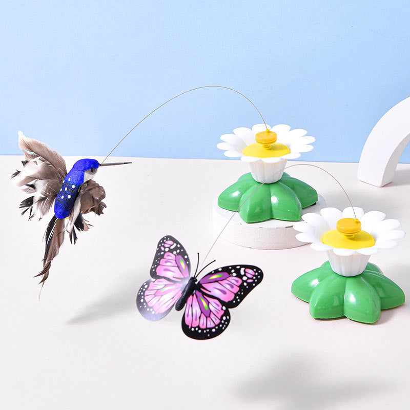 Electric Flutter-Motion Cat Toy - 360° Rotating Realistic Butterfly/Bird-Pet Toys-BIG FRENCHIES-Jane's Pet Boutique