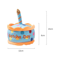 Dog Toy Birthday Cake Plush Squeaky