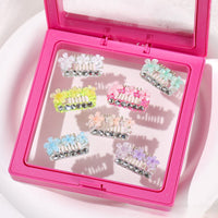 Pet Accessories Crystal Flower Mini Hair Clips for Dogs