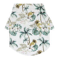 Tropical Floral Beach Hawaii Dog Shirt