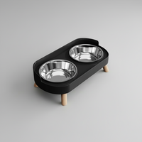 Elevated Dual-Bowl Feeding Station