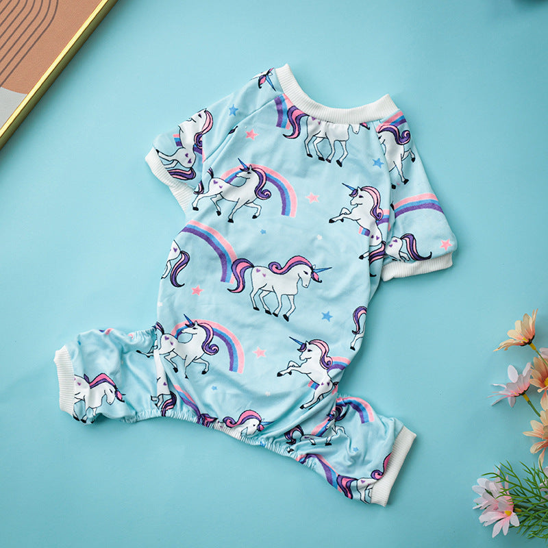 Dog Pajama Jumpsuit – Soft & Cute One-Piece Loungewear-Pet Apparel-BIG FRENCHIES-Jane's Pet Boutique