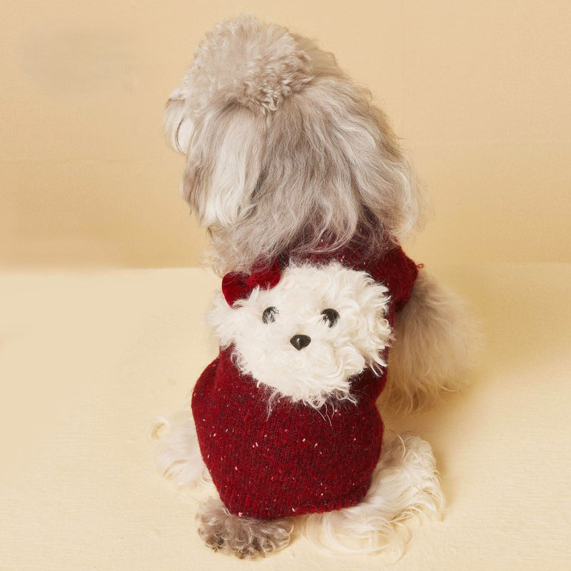 Dog sweater wine doggy-Pet Apparel-BIG FRENCHIES-Jane's Pet Boutique
