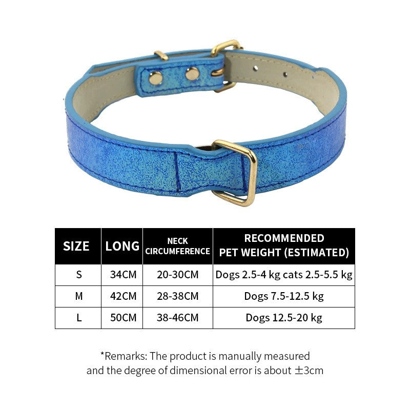 Croc-Textured Faux Leather Dog Collar-Pet Collars & Leashes-BIG FRENCHIES-Jane's Pet Boutique