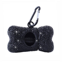 Bling Dog Poop Bag Holder – Crystal Bone Dispenser
