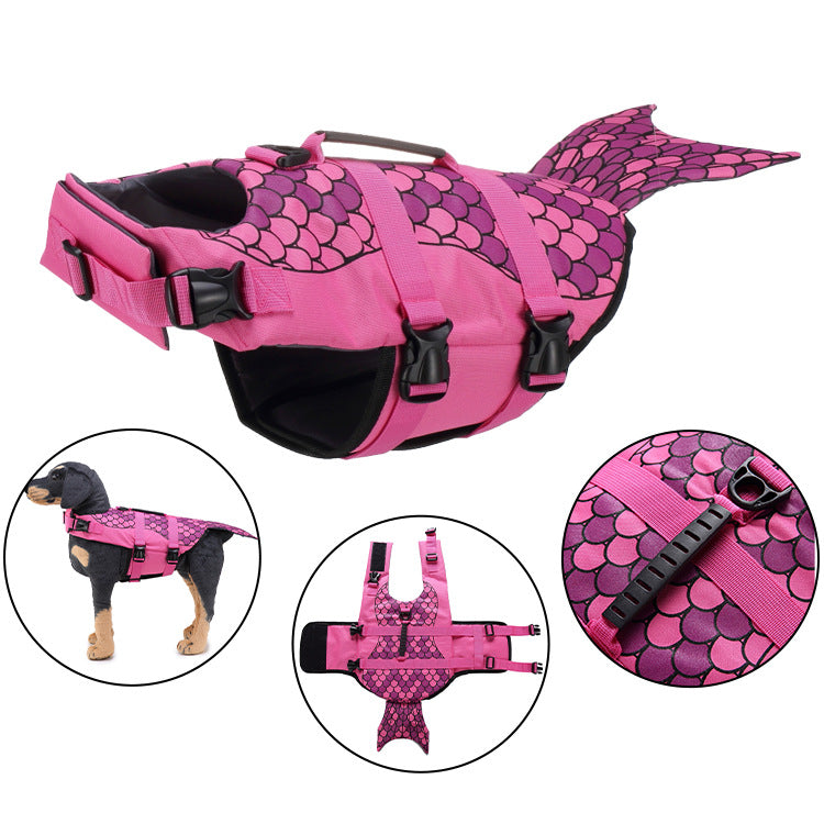 Dog life jacket pet swiming wear-Pet Apparel-BIG FRENCHIES-Jane's Pet Boutique