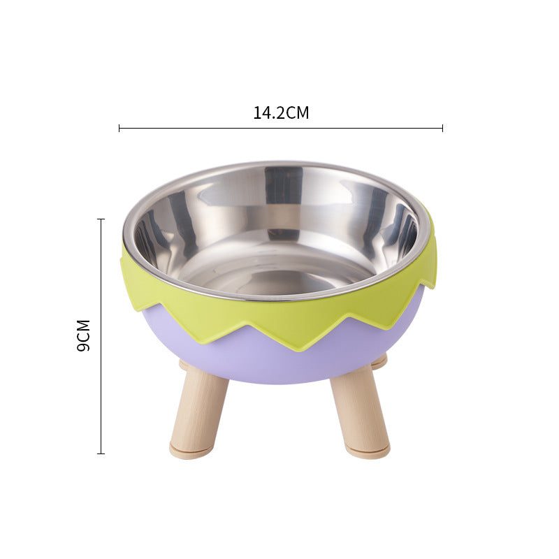 Elevated Stainless Steel Pet Bowl with Legs