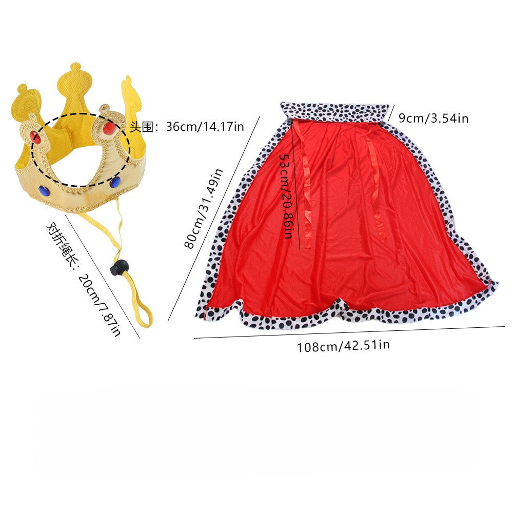 Dog Royal Cape & Crown Set-Pet Apparel-BIG FRENCHIES-Jane's Pet Boutique