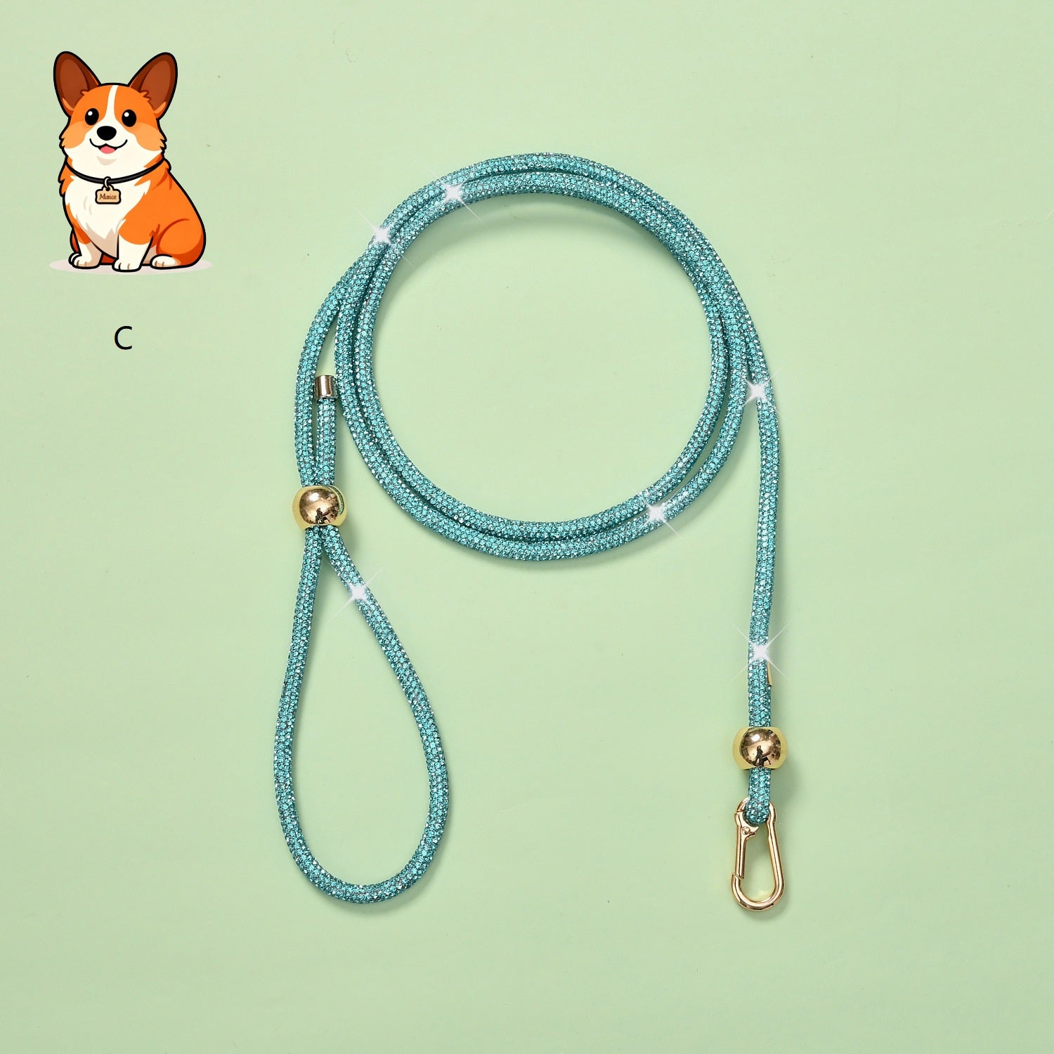 Luxury Rhinestone Dog Leash