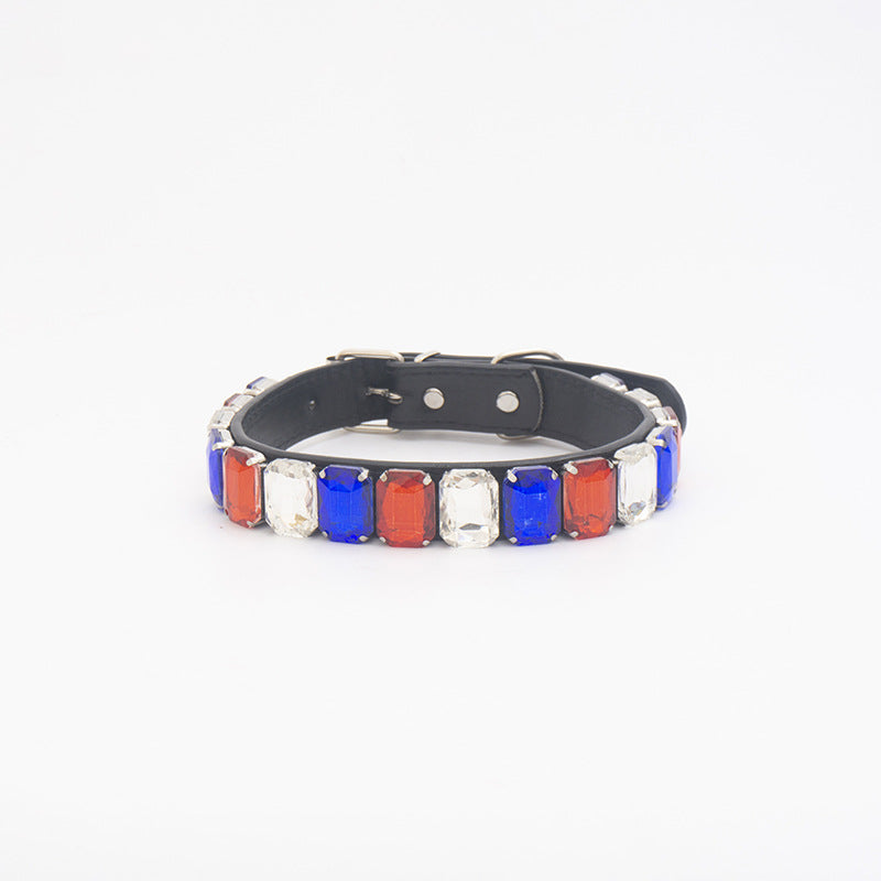 Dog Collars Luxury Rhinestone-Pet Collars & Leashes-BIG FRENCHIES-Jane's Pet Boutique