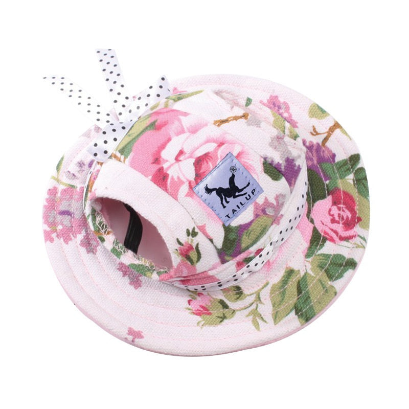 Colorful Mesh Breathable Pet Sun Hat with Ear Holes