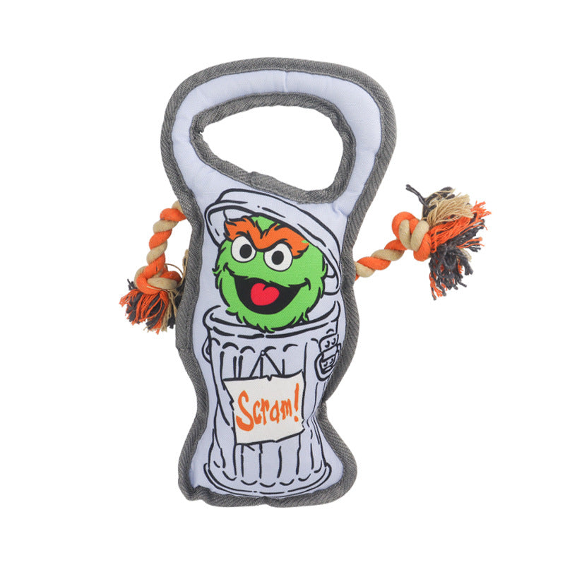 Dog Toy Trash Can Monster Tug-Pet Toys-BIG FRENCHIES-Jane's Pet Boutique