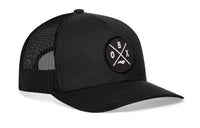 Outer Banks Trucker Hat  |  Black OBX X Snapback