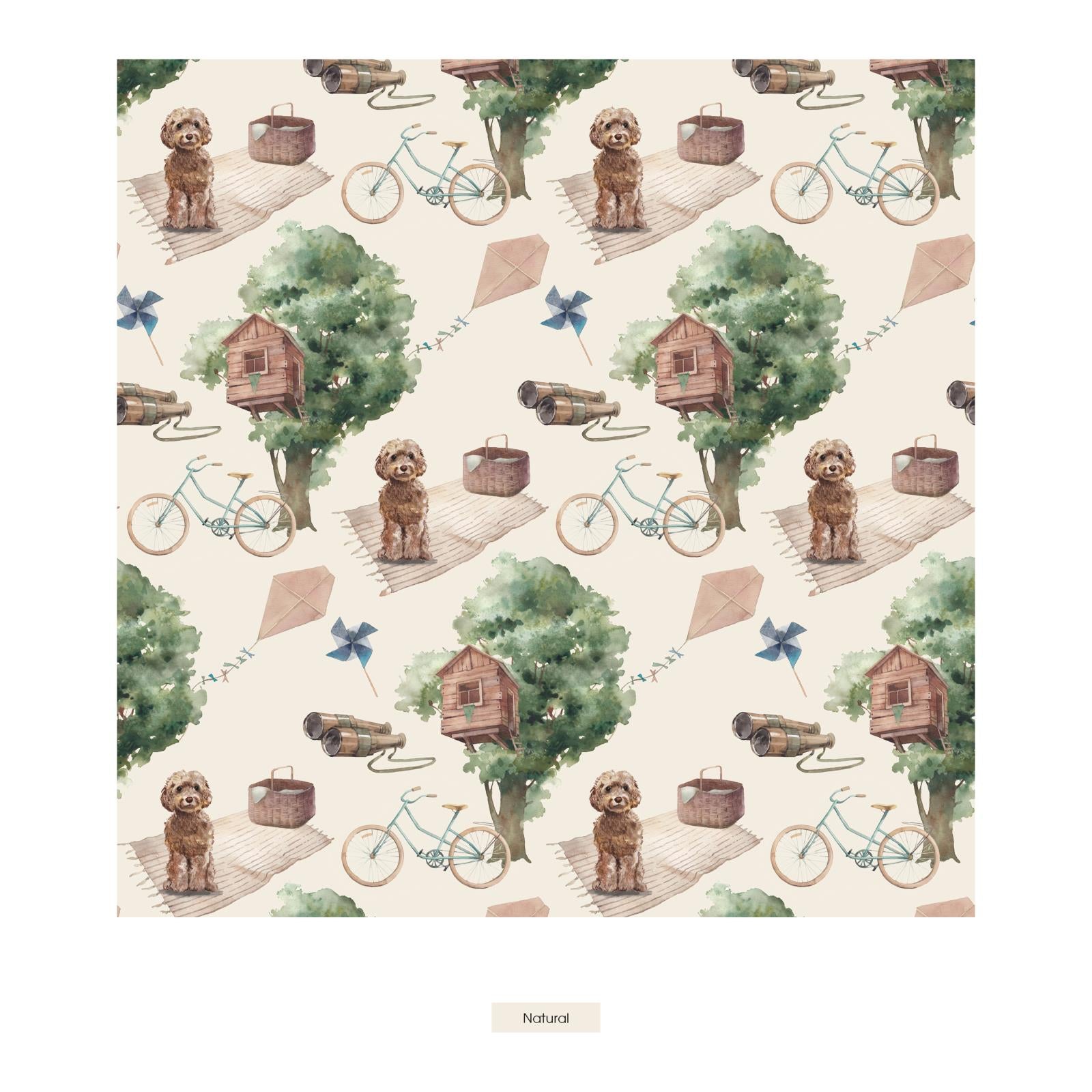 Print Bib Set of 3 in Natural Tree House; Jade Wavy Lattice & Fresh Air Frisbee Labs