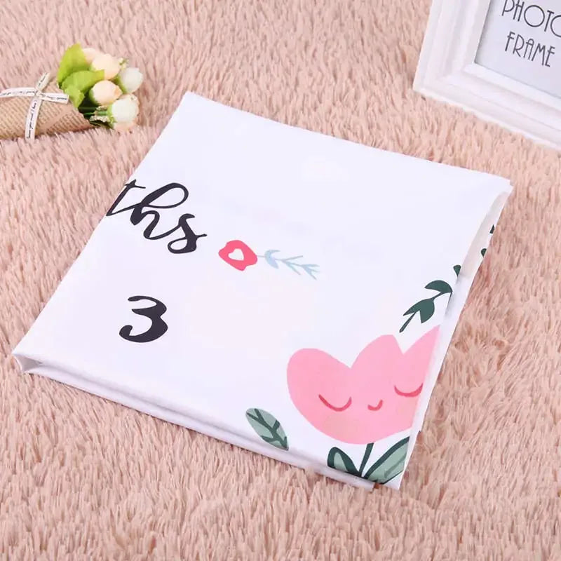 Newborn Baby Milestone Photography Blanket - # BAGE41110002 - BIG FRENCHIES