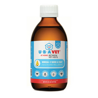 UBAVET Omega-3 Skin & Coat Health and Wellbeing Liquid for Dogs & Cats – 8 fl oz / 237 ml - BIG FRENCHIES