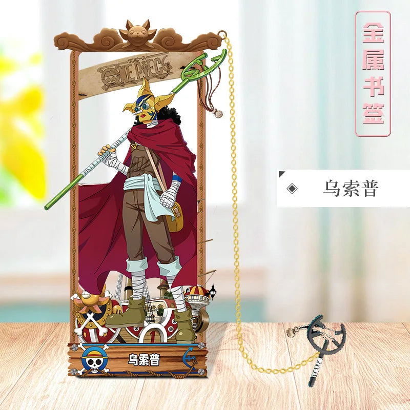 ONE PIECE Metal Bookmarks with Various Design Characters for Anime Fans
