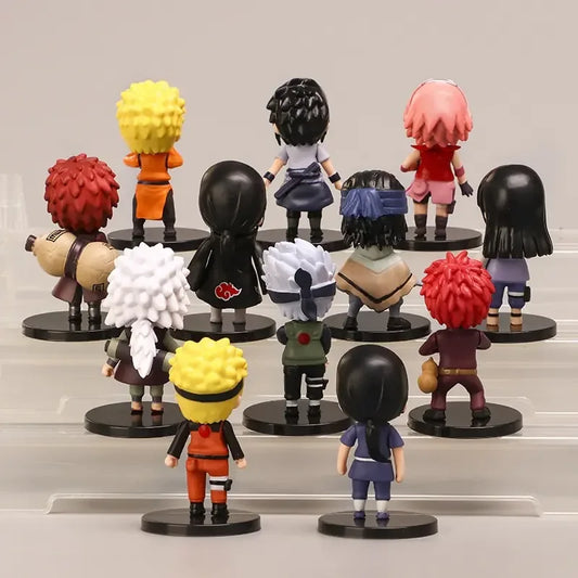 12pcs/set Naruto Anime Shippuden PVC Figures Toys - # BOT&G522610002 - BIG FRENCHIES