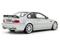 2001 BMW E46 M3 GTR Street Titan Silver Metallic 1/18 Model Car by Otto Mobile