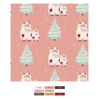 Print Convertible Sleeper with Zipper in Blush Yeti