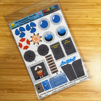 Ocean Explorers: Reusable Decals for Customizing Magnetic Tiles, Plastic Bricks, and more - BIG FRENCHIES