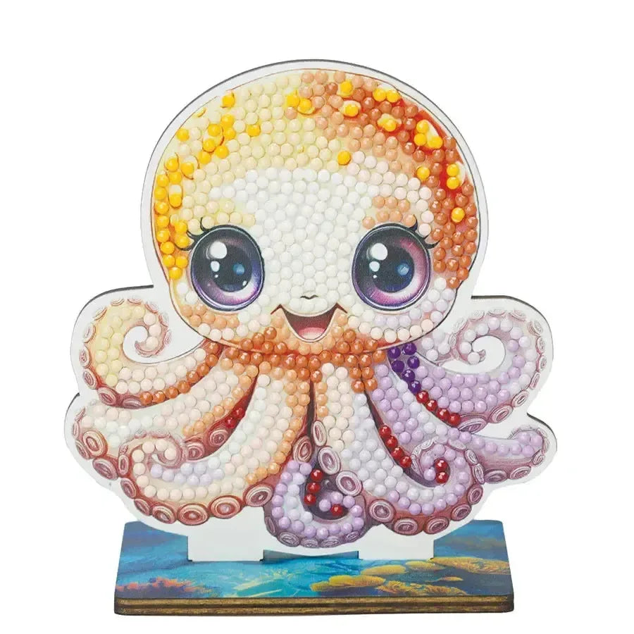 Octopus "Ocean" Crystal Art Buddies Kit Craft Buddy - BIG FRENCHIES