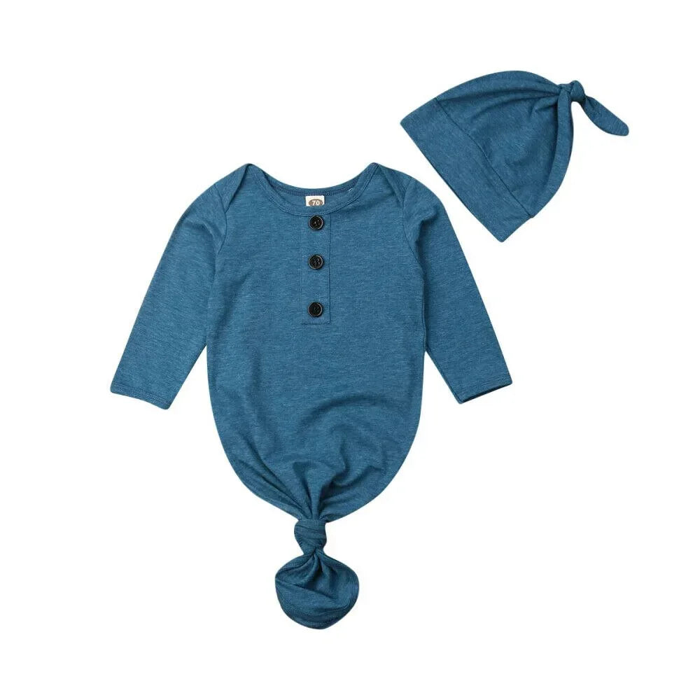 Newborn Baby Sleeper Nightgown - # BAAA81810001 - BIG FRENCHIES