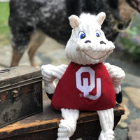 NCAA University of Oklahoma, Sooner Knottie® Plush Dog Toy - BIG FRENCHIES