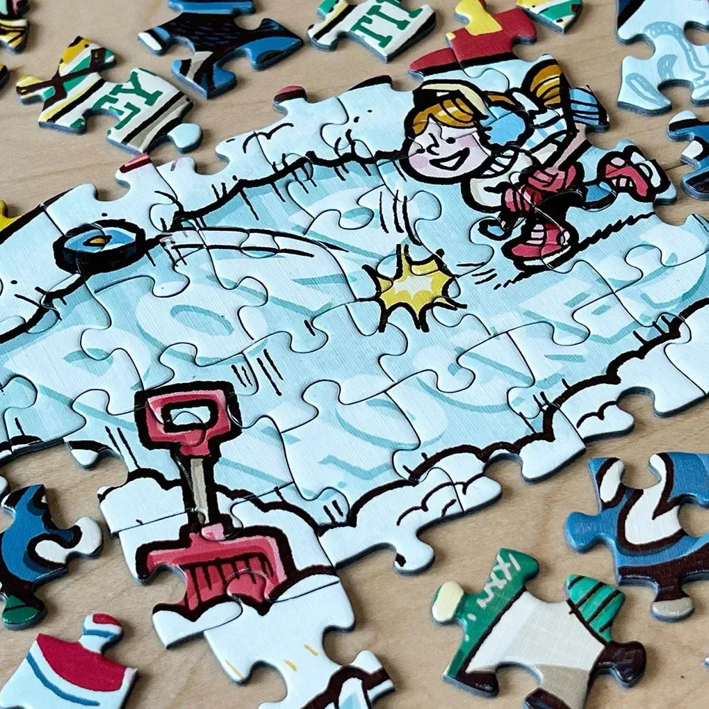Old Time Hockey "Something's Amiss!" 1000 Piece Jigsaw Puzzle PuzzleTwist - BIG FRENCHIES