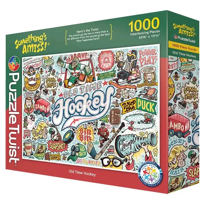 Old Time Hockey "Something's Amiss!" 1000 Piece Jigsaw Puzzle PuzzleTwist - BIG FRENCHIES