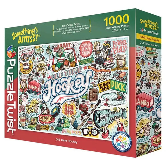 Old Time Hockey "Something's Amiss!" 1000 Piece Jigsaw Puzzle PuzzleTwist - BIG FRENCHIES