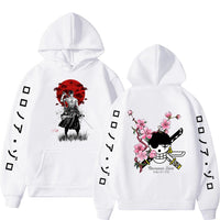 One Piece Roronoa Zoro Hoodies, Japanese Anime Hoodies Men's Casual Fashion Hoody Sweatshirt Male Top
