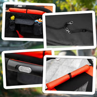 One-Click Foldable Stroller for Large Medium Small Dogs, Pet, Cats with Storage - BIG FRENCHIES